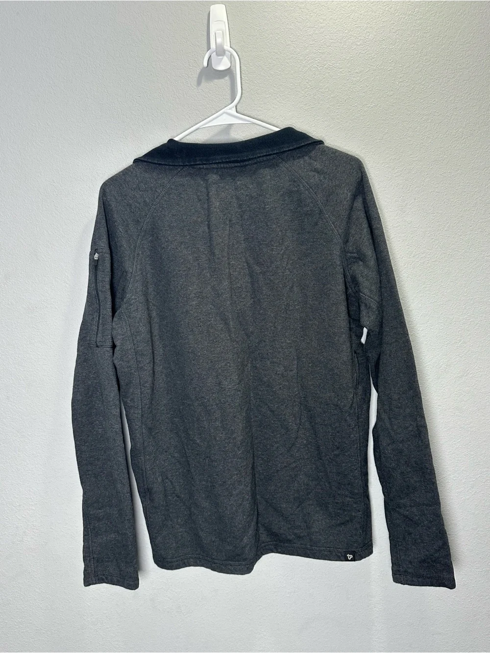 PACT Organic Men's Black Half-Zip Sweater